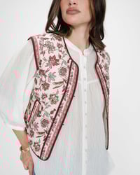 Image 3 of Chaleco Flores Viola 