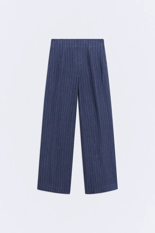 Image of 2-Pantalon Yukata Navy