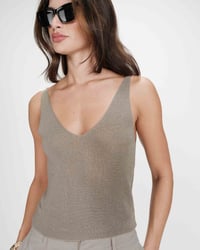 Image 1 of Top Paillette Kaki 