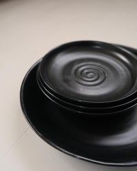 Image 2 of Black Spiral Plate