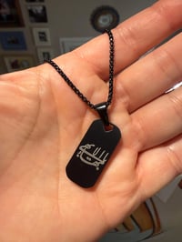 Image 3 of Endurance Baha'i Tag necklace - stainless steel