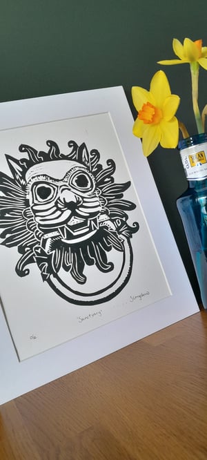 'Sanctuary' Linocut Print