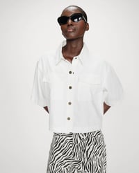 Image 6 of Camisa Denim Blanca Vita