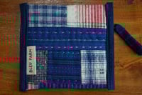Image 2 of Patchwork Square Pouch, Small Essentials Pouch, Fabric Zipper Bag
