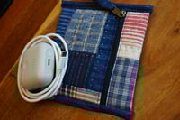 Image 4 of Patchwork Square Pouch, Small Essentials Pouch, Fabric Zipper Bag