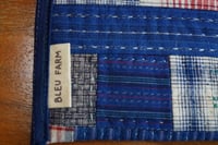 Image 5 of Patchwork Square Pouch, Small Essentials Pouch, Fabric Zipper Bag