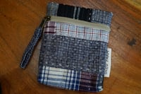 Image 1 of Patchwork Mini Pouch – Card & Keys Essentials Pouch, Mini Fabric Zipper Pouch