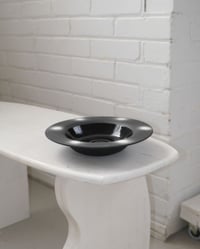 Image 4 of Flat Rimmed Bowl, Airbrushed 