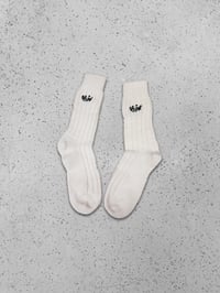 SALEM BEIGE LINEN SOCKS