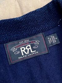 Image 9 of RRL EAGLE AND STAR EMBROIDERED INDIGO MESH SHIRT