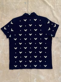 Image 3 of RRL EAGLE AND STAR EMBROIDERED INDIGO MESH SHIRT