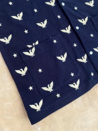 Image 7 of RRL EAGLE AND STAR EMBROIDERED INDIGO MESH SHIRT