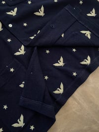 Image 10 of RRL EAGLE AND STAR EMBROIDERED INDIGO MESH SHIRT