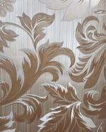 1970s Vintage Vymura Wallpaper Rolls - Gold Groovy 60s Filigree Leaf Retro - (Set of 2 Rolls) thumbnail 5