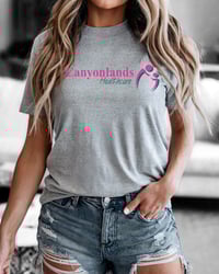Gray with pink design Canyonlands shirt 