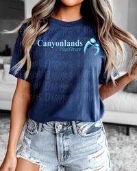 Navy Blue design Canyonlands shirt 