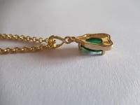 Image 5 of Meghan Markle Duchess of Sussex Inspired Water Drop Emerald Necklace
