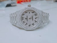 Moissanite AP fully iced out watch
