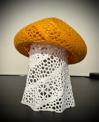Image 3 of Ghost Mushroom Tea Light Lamp | 3D Printed Whimsy Cottagecore Light