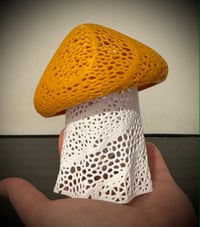 Image 4 of Ghost Mushroom Tea Light Lamp | 3D Printed Whimsy Cottagecore Light