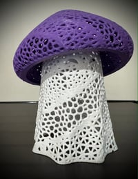 Image 6 of Ghost Mushroom Tea Light Lamp | 3D Printed Whimsy Cottagecore Light
