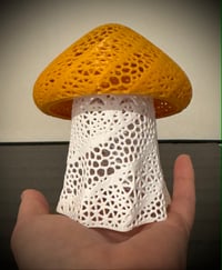 Image 9 of Ghost Mushroom Tea Light Lamp | 3D Printed Whimsy Cottagecore Light
