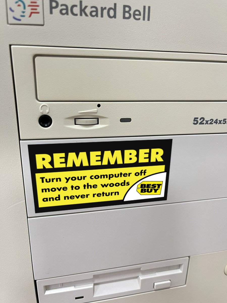 Image of Remember to move to the woods