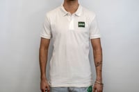 Polo logo blanco