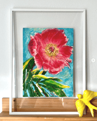 Image 5 of Peony - oil pastel drawing on paper