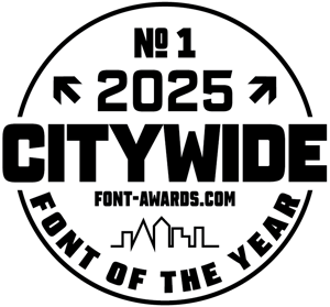 2025 Font Awards Winner Sticker - Citywide