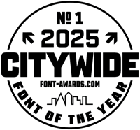 2025 Font Awards Winner Sticker