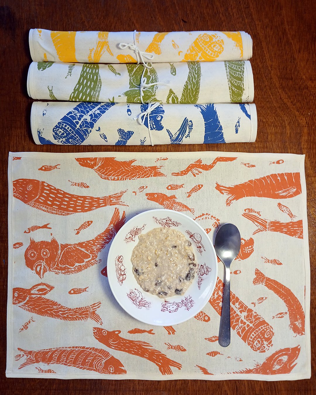 Persian Sea Creatures Placemats - Colour Edition