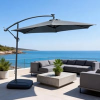 Image 1 of Banana style LED wind up Parasol