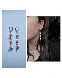 Image 2 of ☆ freshwater pearls earrings ☆