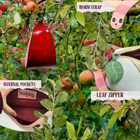 Image 3 of The Apple Slice Bag, a roomy bag for whimsical adventures