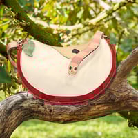 Image 4 of The Apple Slice Bag, a roomy bag for whimsical adventures