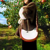 Image 5 of The Apple Slice Bag, a roomy bag for whimsical adventures