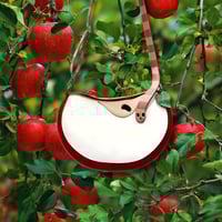 Image 1 of The Apple Slice Bag, a roomy bag for whimsical adventures