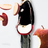 Image 2 of The Apple Slice Bag, a roomy bag for whimsical adventures
