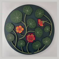 Image 2 of Nasturtium Panel Painting