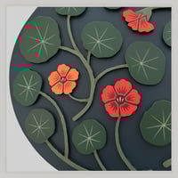 Image 3 of Nasturtium Panel Painting