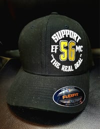 Image 1 of "The Real Deal" Flexfit Fitted Hat. Curved Bill