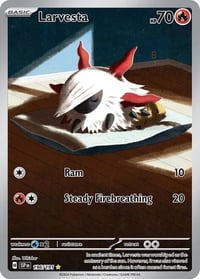 Larvesta - 196/191 - SV08: Surging Sparks - Near Mint