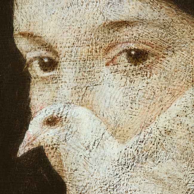 Woman with a bird VIII