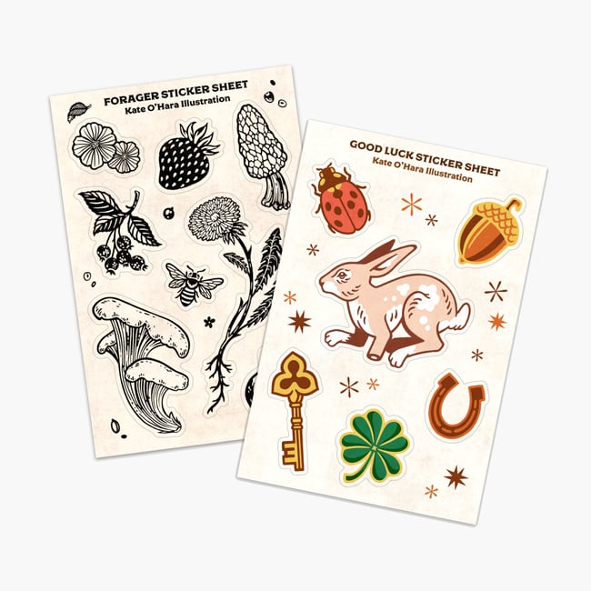 Sticker Sheets - Forager & Good Luck