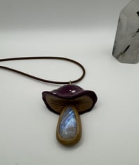 Image 1 of Moonstone Mushroom Pendant