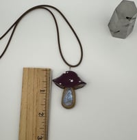 Image 2 of Moonstone Mushroom Pendant