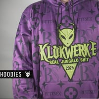 Image 2 of Purple - B.S Hoodie w/ Horns 