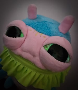 Pudgy Caterpillar Hatchling! ☆Pink☆ With Glow In The Dark Eyes!