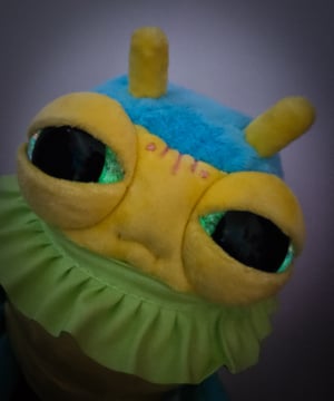 Pudgy Caterpillar Hatchling! ☆Yellow☆ With Glow In The Dark Eyes!